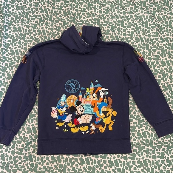 Disney Parks Disneyland Attraction Opening Dates Hooded Zip-up Sweatshirt - Picture 4 of 6
